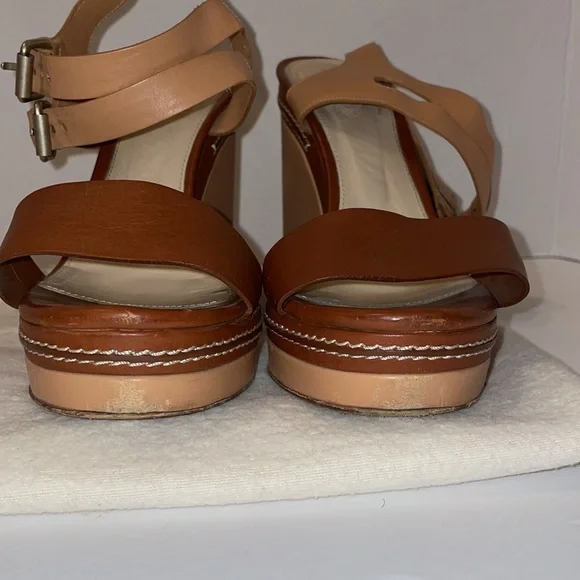 Authentic Chloe Leather wedges 40.5 - Picture 5 of 7
